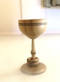This two captive ring <br>goblet won a highly commended <br>certificate for <br>Dave Bowles